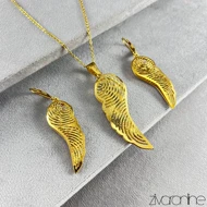 نیم ست بال پروانه طلایی 10151