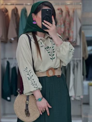 شومیز گل دوزی