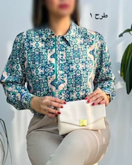 شومیز سه دگمه پرند