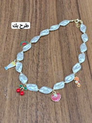 گردنبند صدف سیمین