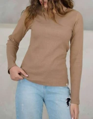 بلوز یقه گرد کبریتی