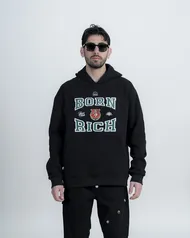 هودی مدل LION مشکی برند بورن ریچ bornrich