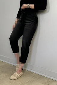 جین مام استایل مشکی 19305