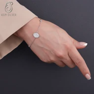 دستبند نقره زنجیری