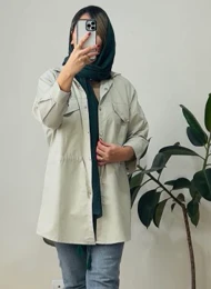 بارانی کتان زارا