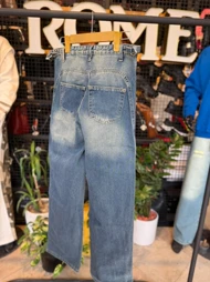 شلوار نیم بگ تینت کمردار30193E1