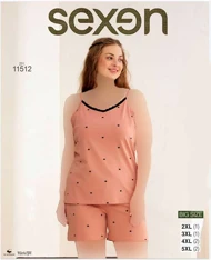 تاپ شورتک سایز بزرگ زنانه طرح ستاره