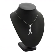 آویز اسم مادر و زنجیر نقره روز مادر نقره 925