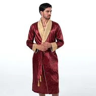 روبدوشامبر کلاسیک ساتن زرشکی
