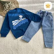 بلوز شلوار پسرانه جین snoopy کیفیت عالی
