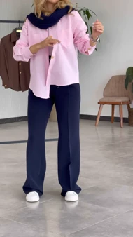 شومیز دکمه چوبی