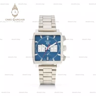 ساعت مچی تگ هویر موناکو بند سیلور صفحه آبی Tag Heuer Monaco