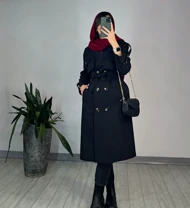 بارانی بلند غزال(ایراد دار)
