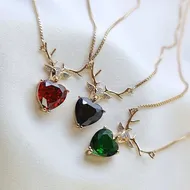 گردنبند نگین‌دار طرح گوزن برند ژوپینگ