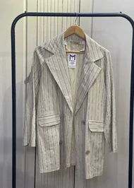 کت لینن راه راه