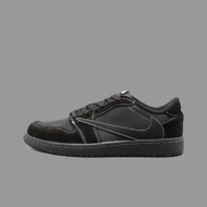 نایکی ایرجردن 1 ترویس اسکات بلک فنتوم ساق کوتاه Nike Air Jordan 1 Low Travis Scott Black Phantom