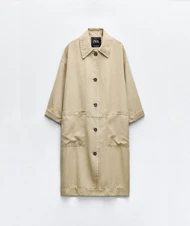 ترنچ کت کتان 238