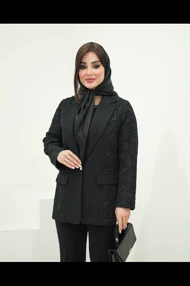 کت شانتون بغل گیپور یقه انگلیسی
