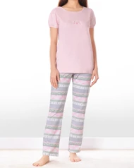 تیشرت و شلوار بنفشه بهاری زنانه