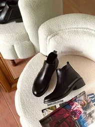 نیم بوت چرم A ساده