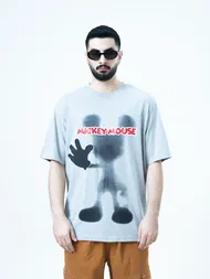 تیشرت مدل MICKEY طوسی outlet