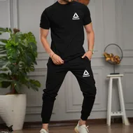 ست تیشرت و شلوار ریبوک Reebok آستین کوتاه رنگ مشکی