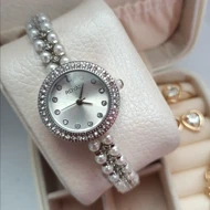 ساعت مچی زنانه مرواریدی رویال سیلور رنگ ثابت