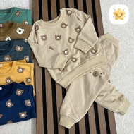 بلوز شلوار اسپرت (دختر و پسر) اقتصادی مدل خرسی کد 19 مناسب 2 تا 8 سال