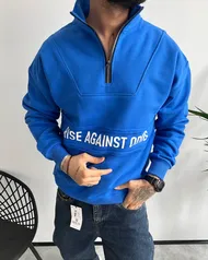دورس نیم زیپ RISE رنگ آبی