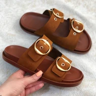 اسلیپر زنانه زارا (ZARA) مدل ترمه رنگ عسلی
