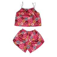 ست تاپ و شلوارک طرح دونات 189