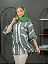 تونیک راه راه پشمی کد 1372