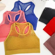 نیم‌تنه توری کاپ‌دار وارداتی am