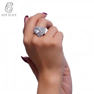 انگشتر نقره لاو مارکیزa2