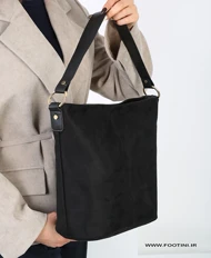 کیف زنانه دوشی دستی بزرگ جیر 239 AM (مشکی)