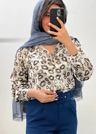 شومیز پلنگی کد 4064