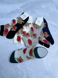 جوراب شیشه ای فانتزی