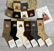 جوراب زنانه ساق‌دار Teddy کبریتی