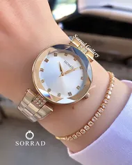 ساعت هومیس زنانه / ساده بند استیل رنگ رزگلد صفحه سفید