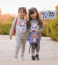 ست بلوز شلوار دخترانه طرح پیشی ملوس