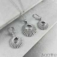 نیم ست مدل خورشیدی نگین‌دار 10178