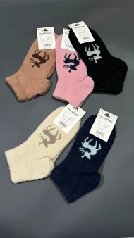 جوراب مچی پشمی 4 طرح مختلف