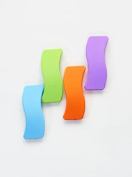 گیره مو تق تقی طرح موج شمعی