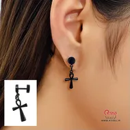 گوشواره صلیب آویز دار زنانه