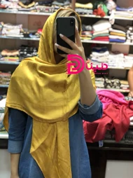 روسری فندی پارچه مارک