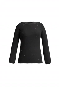 بلوز موهر مرواریدی - 3190 (مشکی)