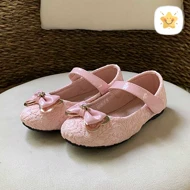 کفش دخترانه تخت وارداتی برند kenike سایز 25 تا 30 گیپور صورتی