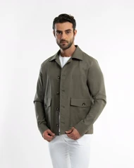 ام کی کالکشن پیراهن آستین بلند mk-23557-green