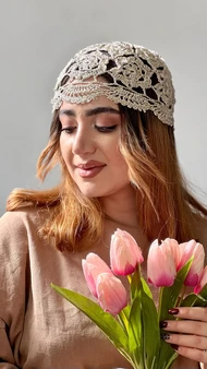 کلاه لمه دار نخ‌ابریشم