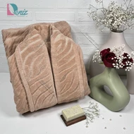 حوله تن پوش زبرا رنگ نسکافه ای